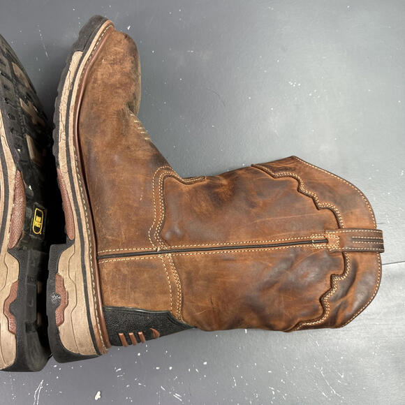 Dan Post Boots Journeyman Waterproof Comp Toe Work Men's Brown size 11 D - Picture 9 of 10